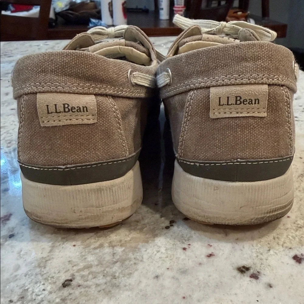 L.L. Bean Men's Tan Boat Shoes